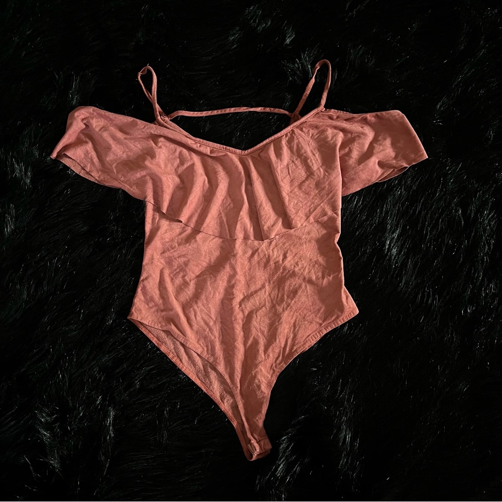 Charlotte Russe Dusty Rose Bodysuit